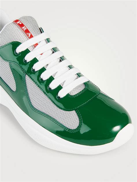 prada america's cup sneakers green|prada americas cup sneakers men.